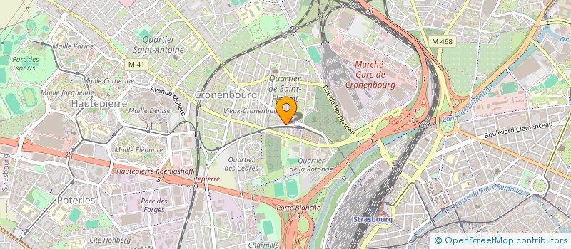 localisation de l'entreprise AVENUE DE COLMAR  STRASBOURG