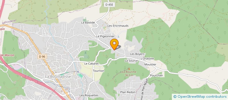 localisation de l'entreprise AVENUE DE LA LIBERATION  LA BOUILLADISSE