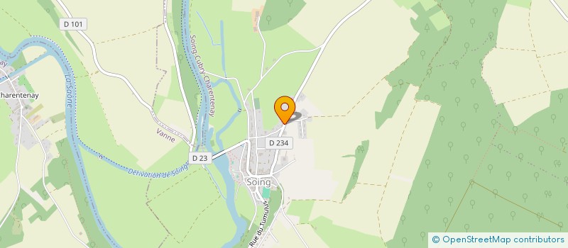 localisation de l'entreprise AVENUE DE LA MER  SOING-CUBRY-CHARENTENAY