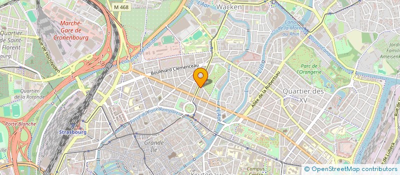 localisation de l'entreprise AVENUE DE LA PAIX à STRASBOURG