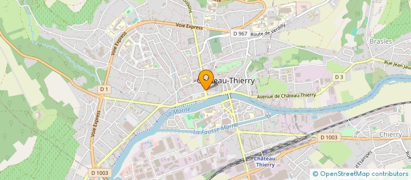 localisation de l'entreprise AVENUE DE SOISSONS  CHATEAU-THIERRY