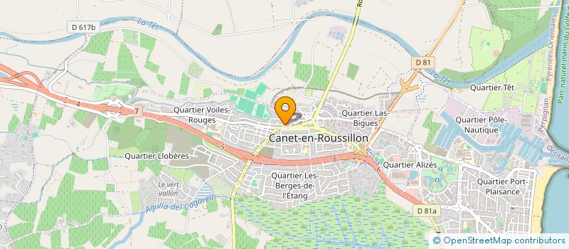 localisation de l'entreprise AVENUE DES ARTS  CANET-EN-ROUSSILLON