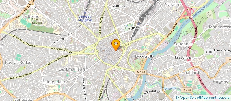 localisation de l'entreprise AVENUE DES MARQUES à LIMOGES