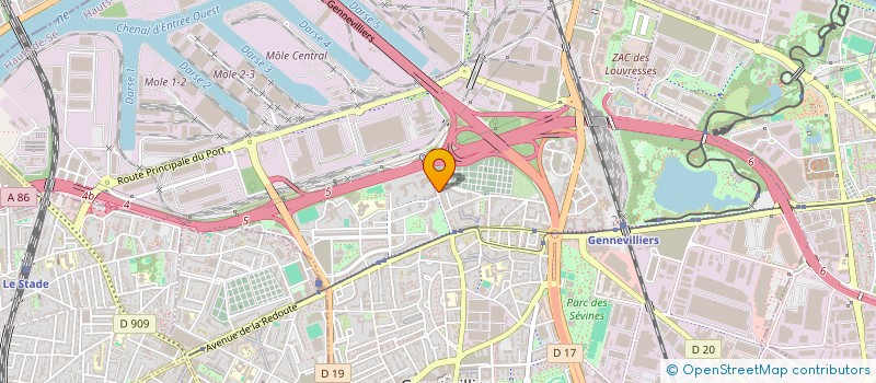 localisation de l'entreprise AVENUE DU FIEF à GENNEVILLIERS