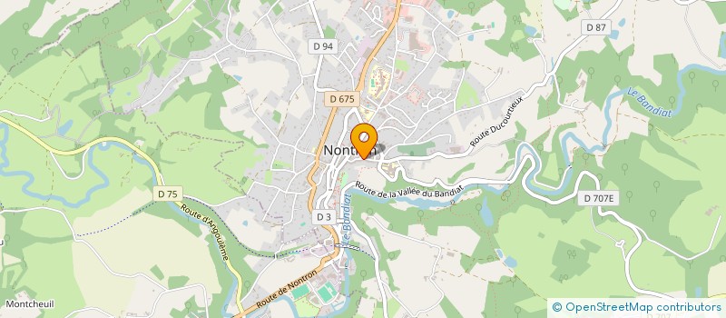 localisation de l'entreprise AVENUE DU GENERAL LECLERC  NONTRON