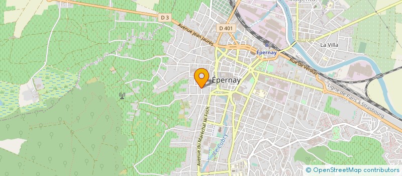 localisation de l'entreprise AVENUE FOCH à EPERNAY