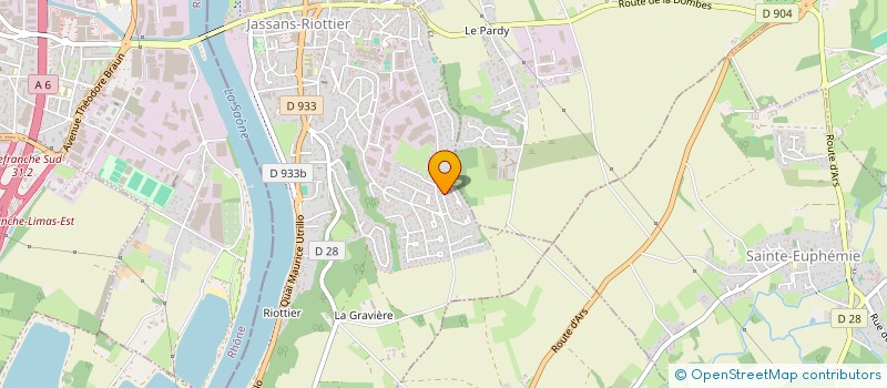 localisation de l'entreprise AVEOL PLOMBERIE  JASSANS-RIOTTIER