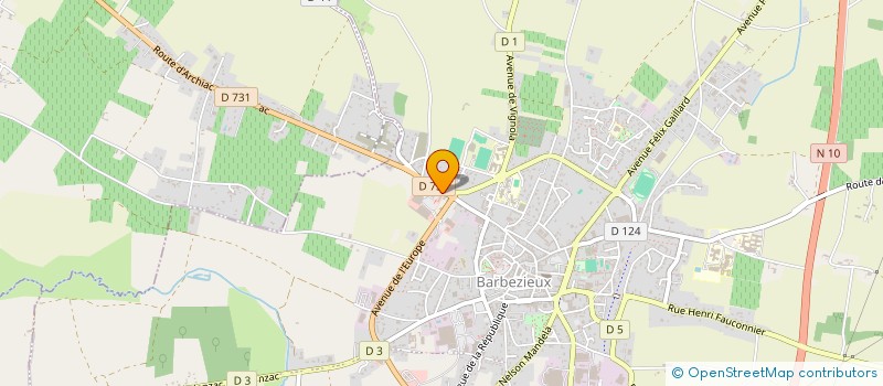 localisation de l'entreprise AVEONE IMMO  BARBEZIEUX-SAINT-HILAIRE