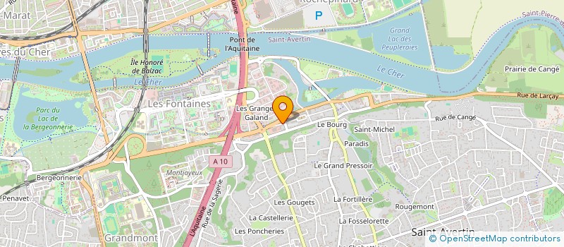 localisation de l'entreprise AVERIMMO à SAINT-AVERTIN