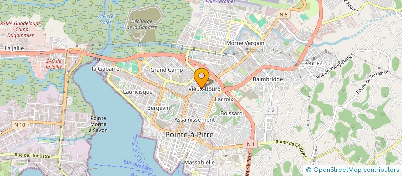 localisation de l'entreprise AVERNE PIECES AUTOS SERVICES à LES ABYMES