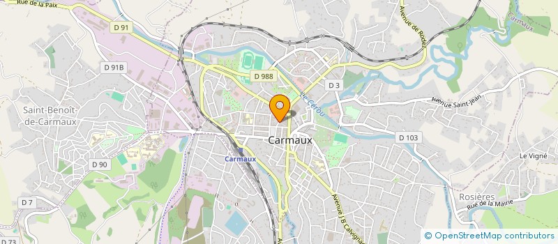 localisation de l'entreprise AVERON à CARMAUX