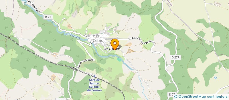 localisation de l'entreprise AVERON  SAINTE-EULALIE-DE-CERNON