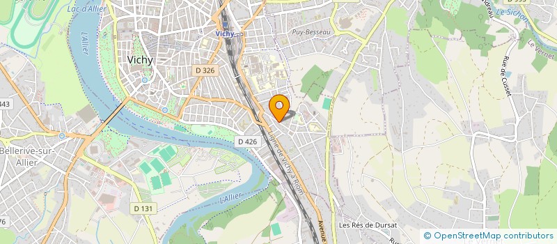 localisation de l'entreprise AVERPAHM à VICHY