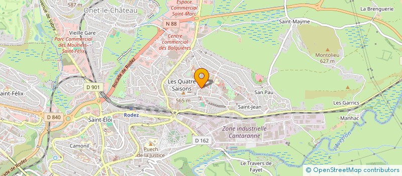 localisation de l'entreprise AVERROES à ONET-LE-CHATEAU
