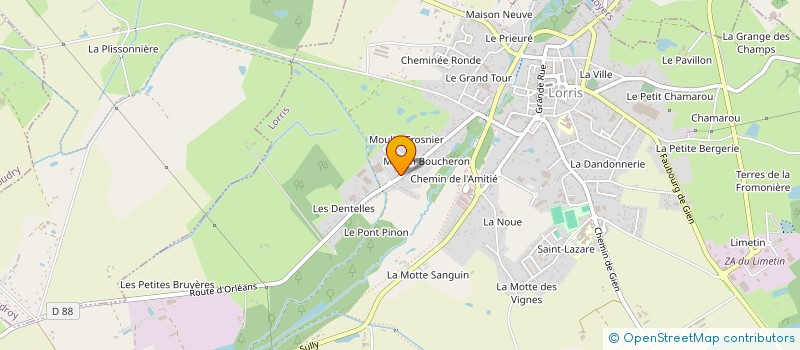 localisation de l'entreprise AVERROES à LORRIS