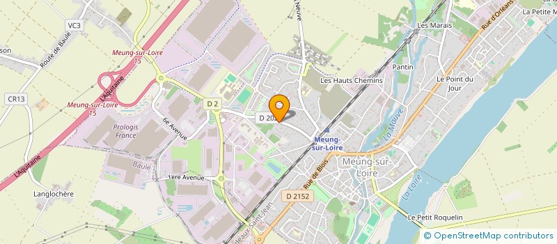 localisation de l'entreprise AVERS SARL à MEUNG-SUR-LOIRE