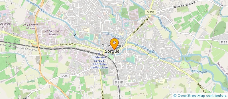 localisation de l'entreprise AVERTY GEORGES à L'ISLE-SUR-LA-SORGUE