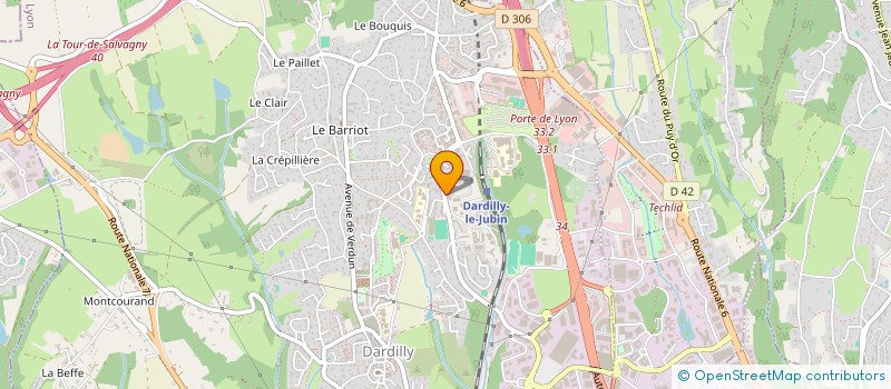 localisation de l'entreprise AVERY FRANCE à DARDILLY