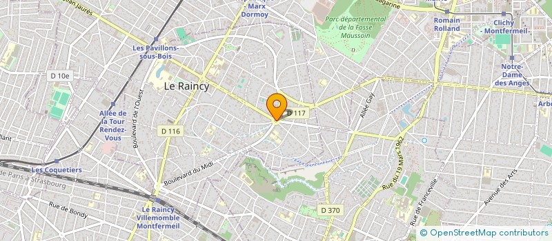 localisation de l'entreprise AVERY'S VOYAGES à LE RAINCY