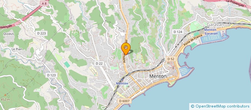 localisation de l'entreprise AVES à MENTON