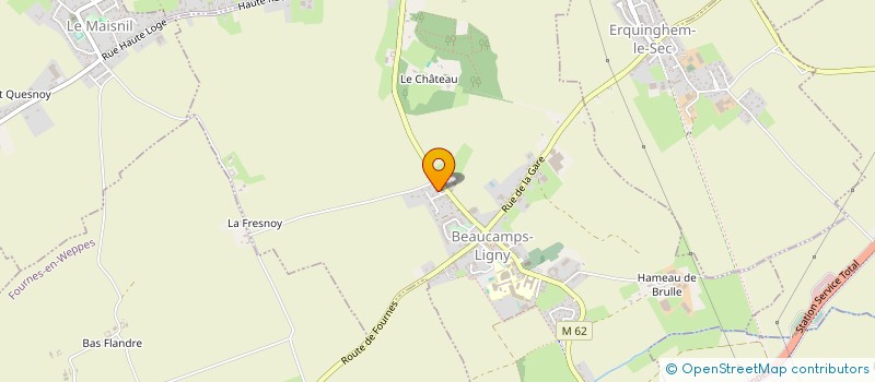 localisation de l'entreprise AVES  BEAUCAMPS-LIGNY