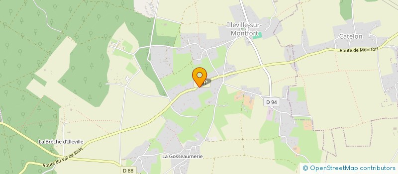 localisation de l'entreprise AVES PEINTURE  ILLEVILLE-SUR-MONTFORT