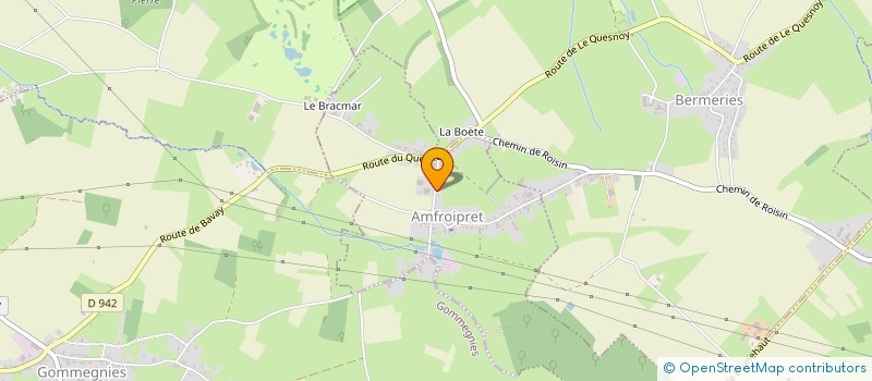 localisation de l'entreprise AVESNOIS TERRASSEMENT à AMFROIPRET