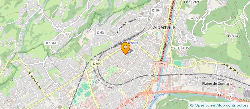 localisation de l'entreprise AVESTA  ALBERTVILLE