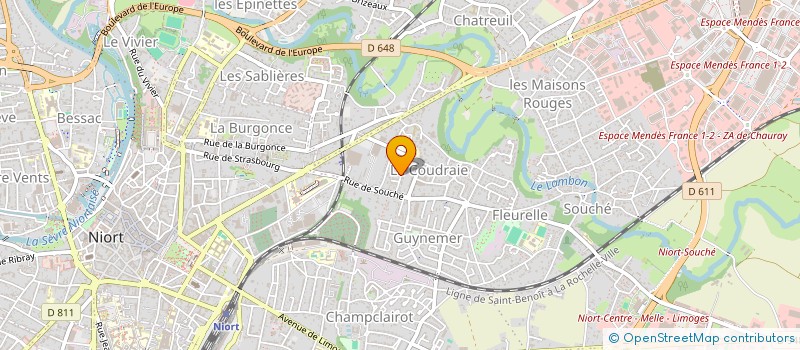 localisation de l'entreprise AVESTA MACONNERIE à NIORT