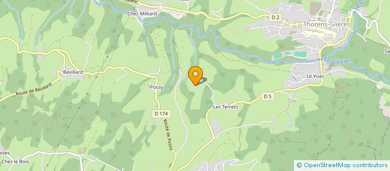 localisation de l'entreprise AVET TP  FILLIERE