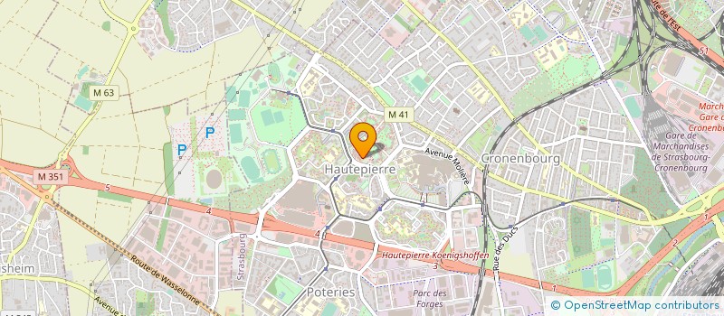 localisation de l'entreprise AVETIS EXPRESS à STRASBOURG