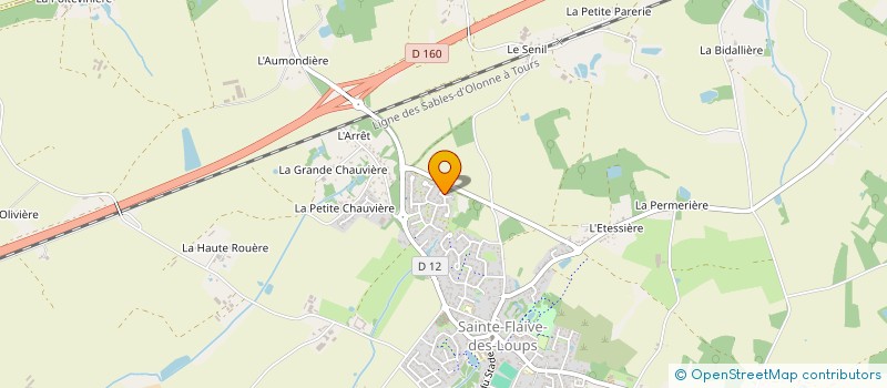 localisation de l'entreprise AVEXE à SAINTE-FLAIVE-DES-LOUPS