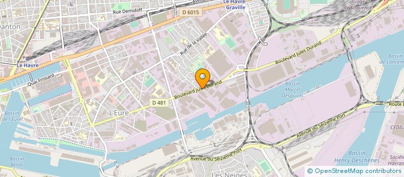 localisation de l'entreprise AVEXTRA INTERNATIONAL - AVANTAGES EXPORT ET TRADING à LE HAVRE
