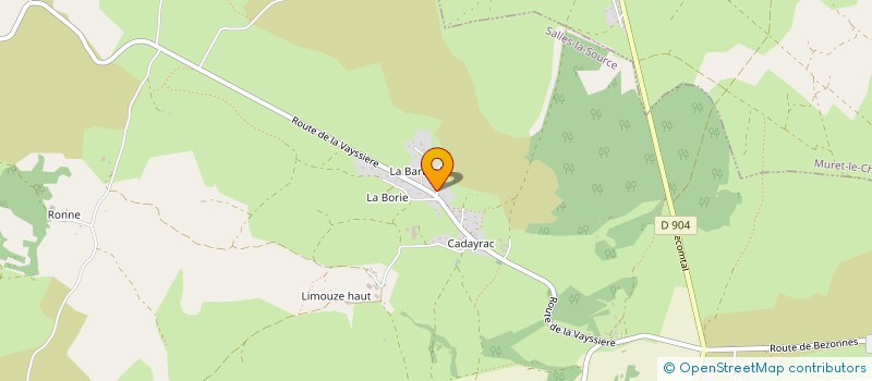 localisation de l'entreprise AVEYRON ALARME SERVICE à SALLES-LA-SOURCE