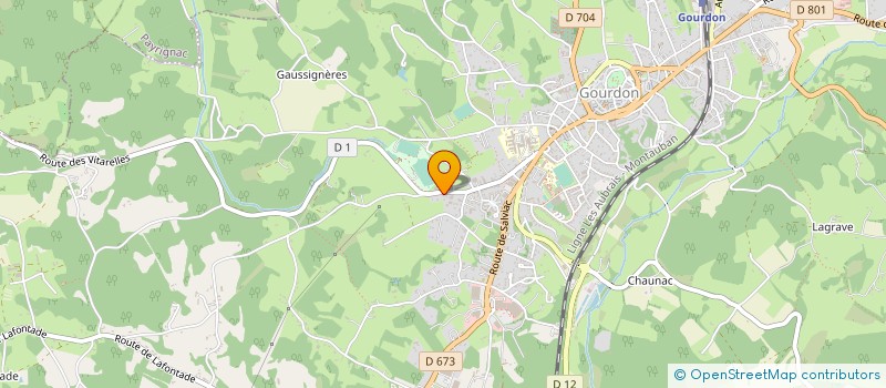 localisation de l'entreprise AVEYRON ALIMENTAIRE  GOURDON