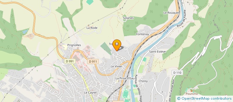 localisation de l'entreprise AVEYRON AMENAGEMENT ELECTRICITE  MILLAU