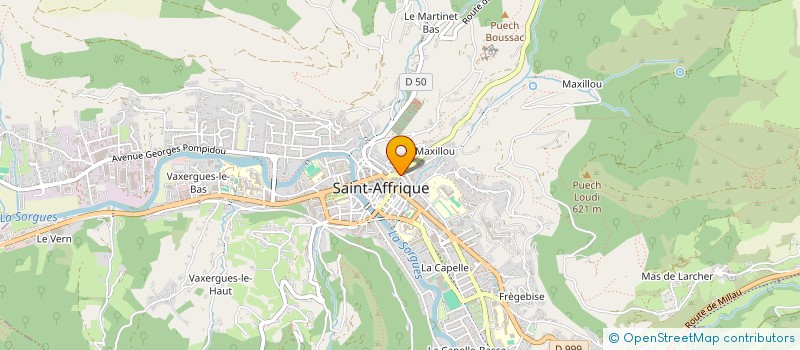 localisation de l'entreprise AVEYRON BOIS SUD (ABS) à ST-AFFRIQUE