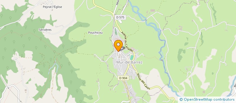 localisation de l'entreprise AVEYRON CANTAL COURTAGE  MUR-DE-BARREZ