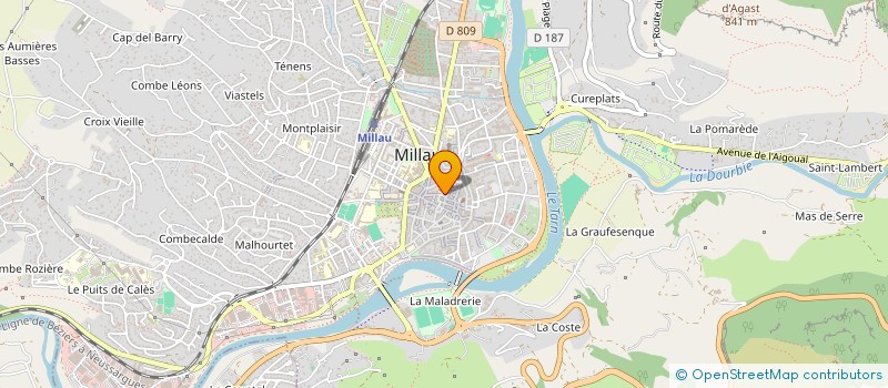localisation de l'entreprise AVEYRON CARREFOUR EUROPEEN à MILLAU