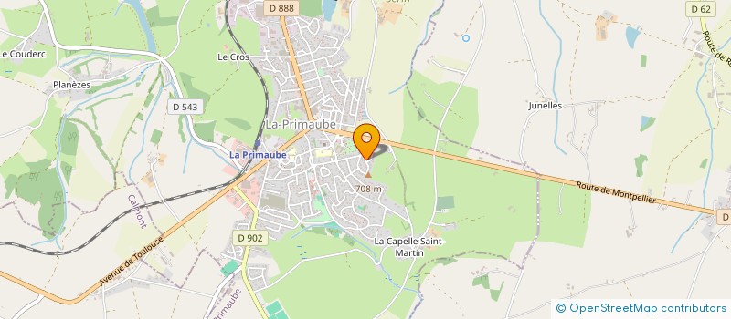 localisation de l'entreprise AVEYRON CHAUFFAGE SANITAIRE  LUC-LA-PRIMAUBE