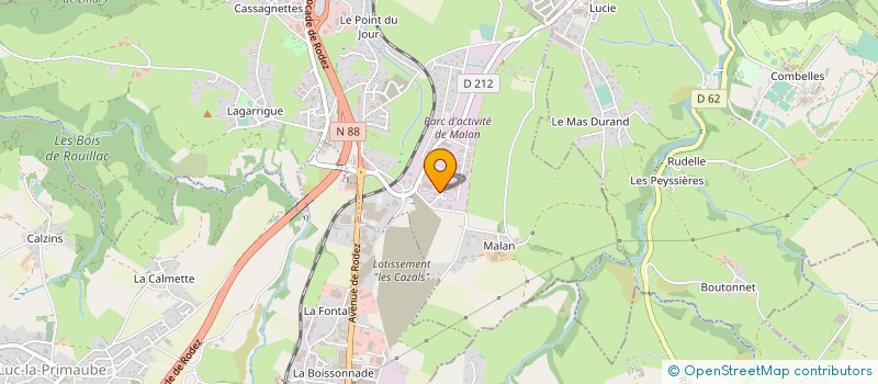 localisation de l'entreprise AVEYRON CONCEPT ENERGIE  OLEMPS