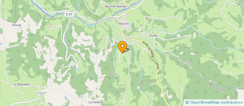 localisation de l'entreprise AVEYRON CONSERVATOIRE REG DU CHATAIGNIER  RIGNAC