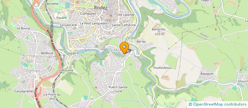 localisation de l'entreprise AVEYRON DIAG SERVICE à LE MONASTERE