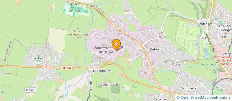 localisation de l'entreprise AVEYRON DISTRIBUTION CLOTURE à RODEZ