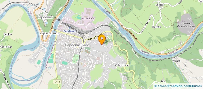 localisation de l'entreprise AVEYRON ENERGIE SERVICE ET REALISATION à CAPDENAC-GARE
