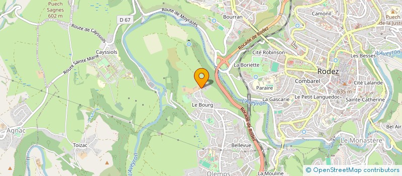 localisation de l'entreprise AVEYRON EVENEMENTS  OLEMPS