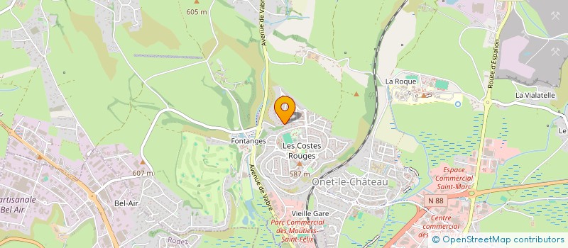 localisation de l'entreprise AVEYRON MACONNERIE  ONET-LE-CHATEAU