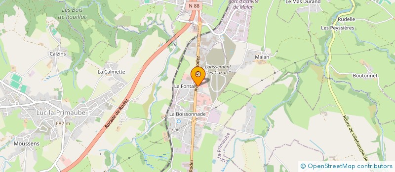 localisation de l'entreprise AVEYRON OCCASIONS  LUC-LA-PRIMAUBE