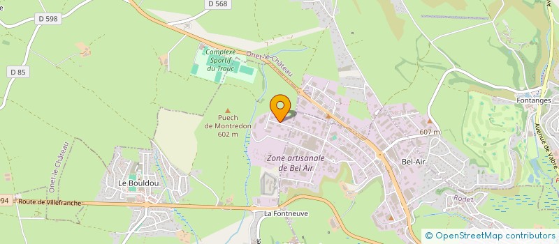 localisation de l'entreprise AVEYRON OSSATURES  DRUELLE BALSAC