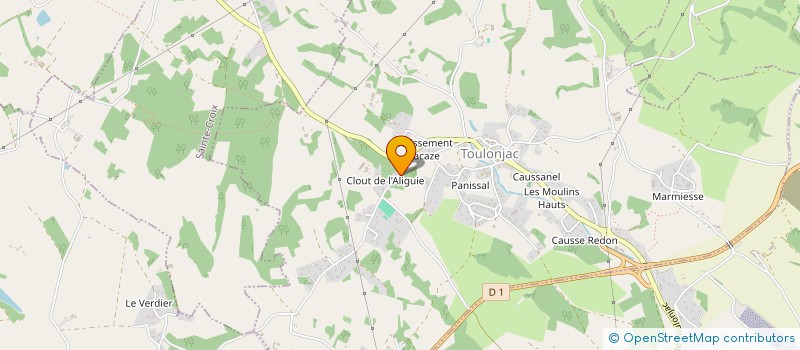 localisation de l'entreprise AVEYRON SERRES EQUIPEMENTS  TOULONJAC